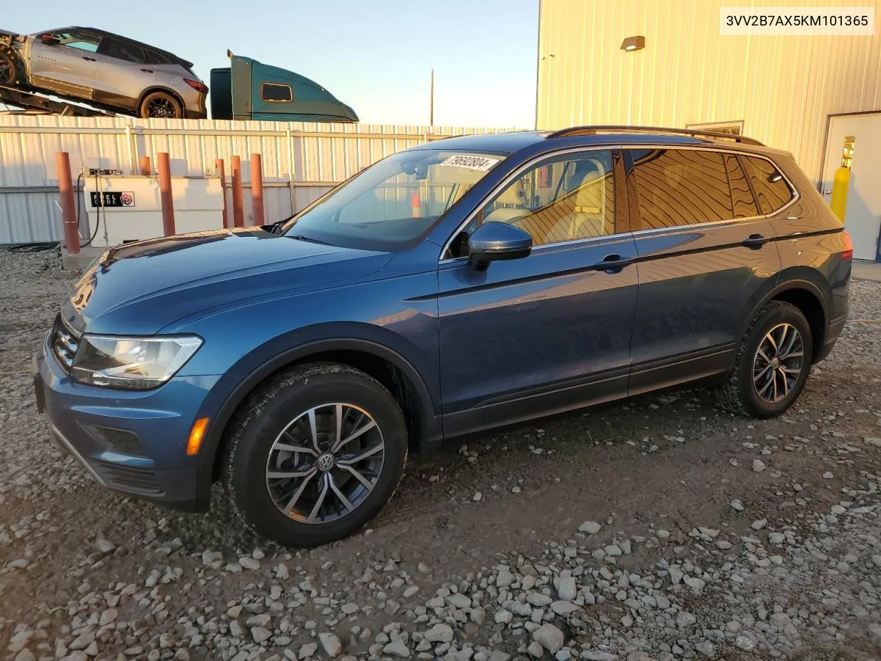 2019 Volkswagen Tiguan Se VIN: 3VV2B7AX5KM101365 Lot: 79692804