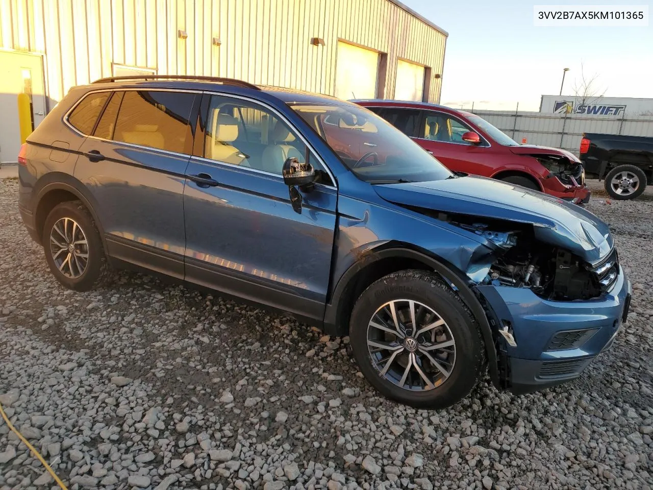 2019 Volkswagen Tiguan Se VIN: 3VV2B7AX5KM101365 Lot: 79692804