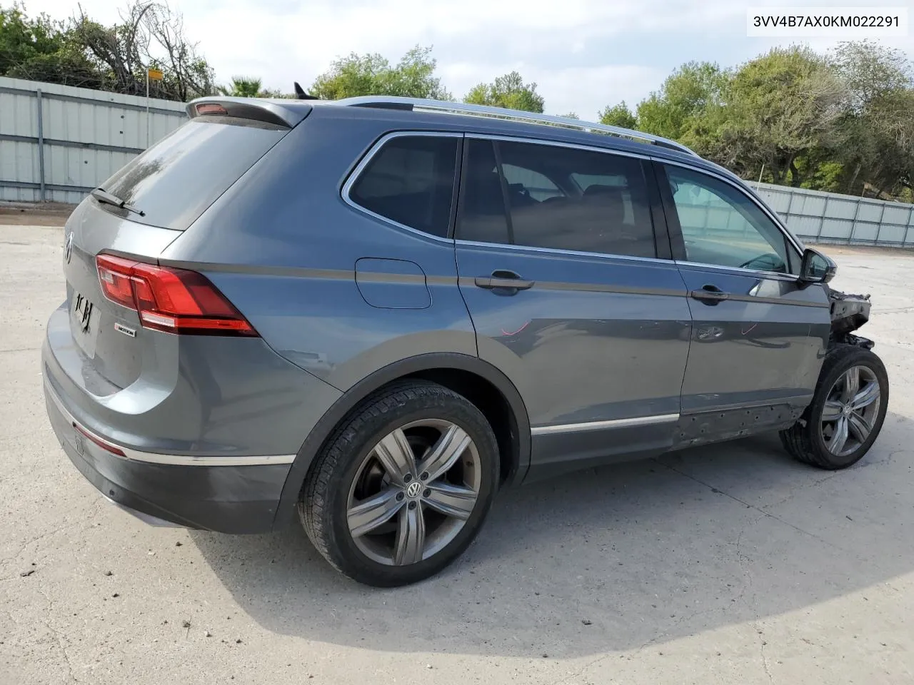 2019 Volkswagen Tiguan Sel Premium VIN: 3VV4B7AX0KM022291 Lot: 79698584