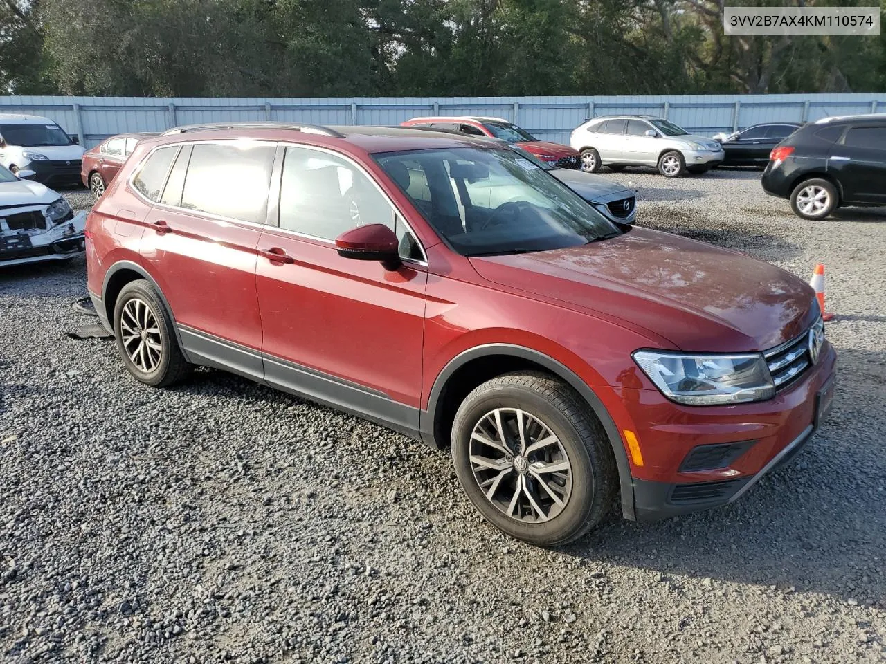 2019 Volkswagen Tiguan Se VIN: 3VV2B7AX4KM110574 Lot: 79768384