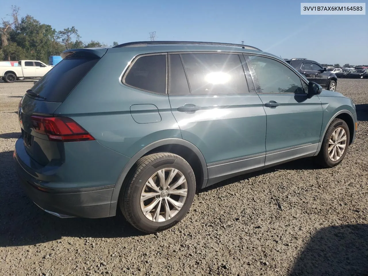 2019 Volkswagen Tiguan S VIN: 3VV1B7AX6KM164583 Lot: 80103274