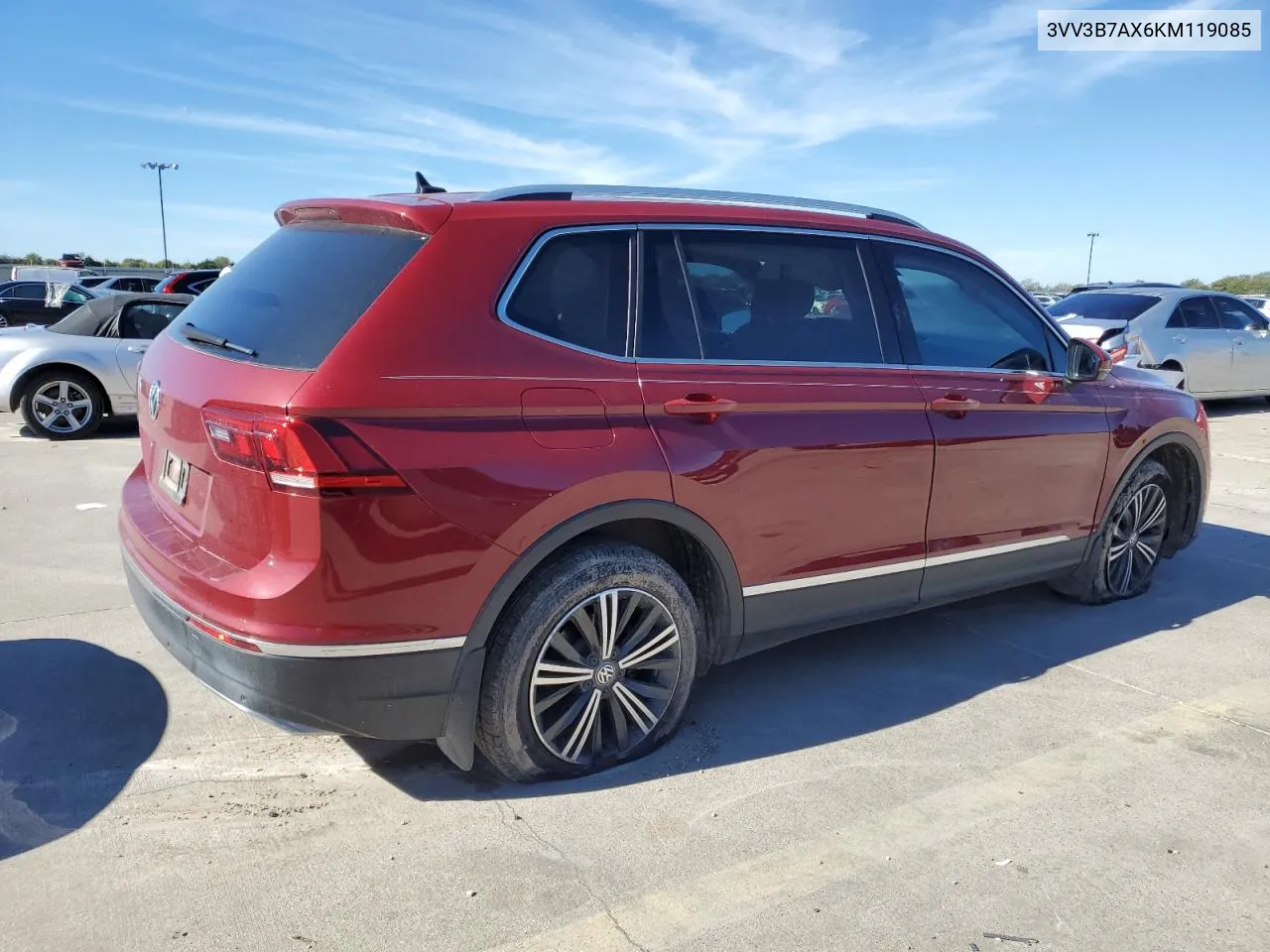 2019 Volkswagen Tiguan Se VIN: 3VV3B7AX6KM119085 Lot: 80169994