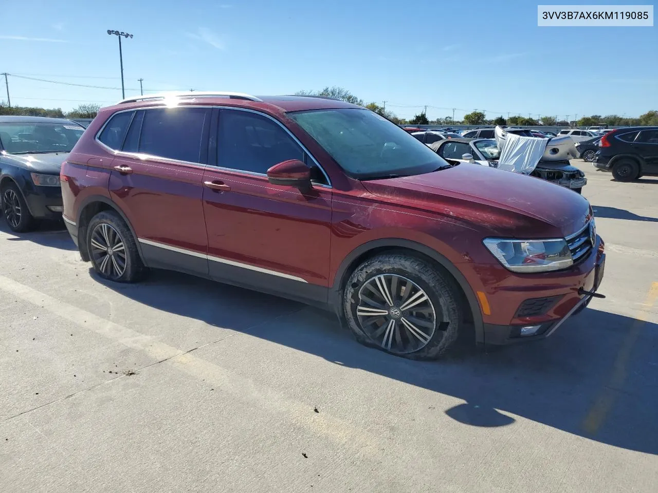 2019 Volkswagen Tiguan Se VIN: 3VV3B7AX6KM119085 Lot: 80169994