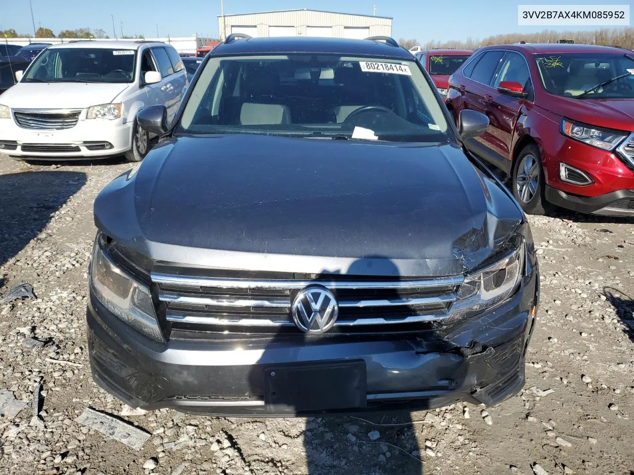 2019 Volkswagen Tiguan Se VIN: 3VV2B7AX4KM085952 Lot: 80218414