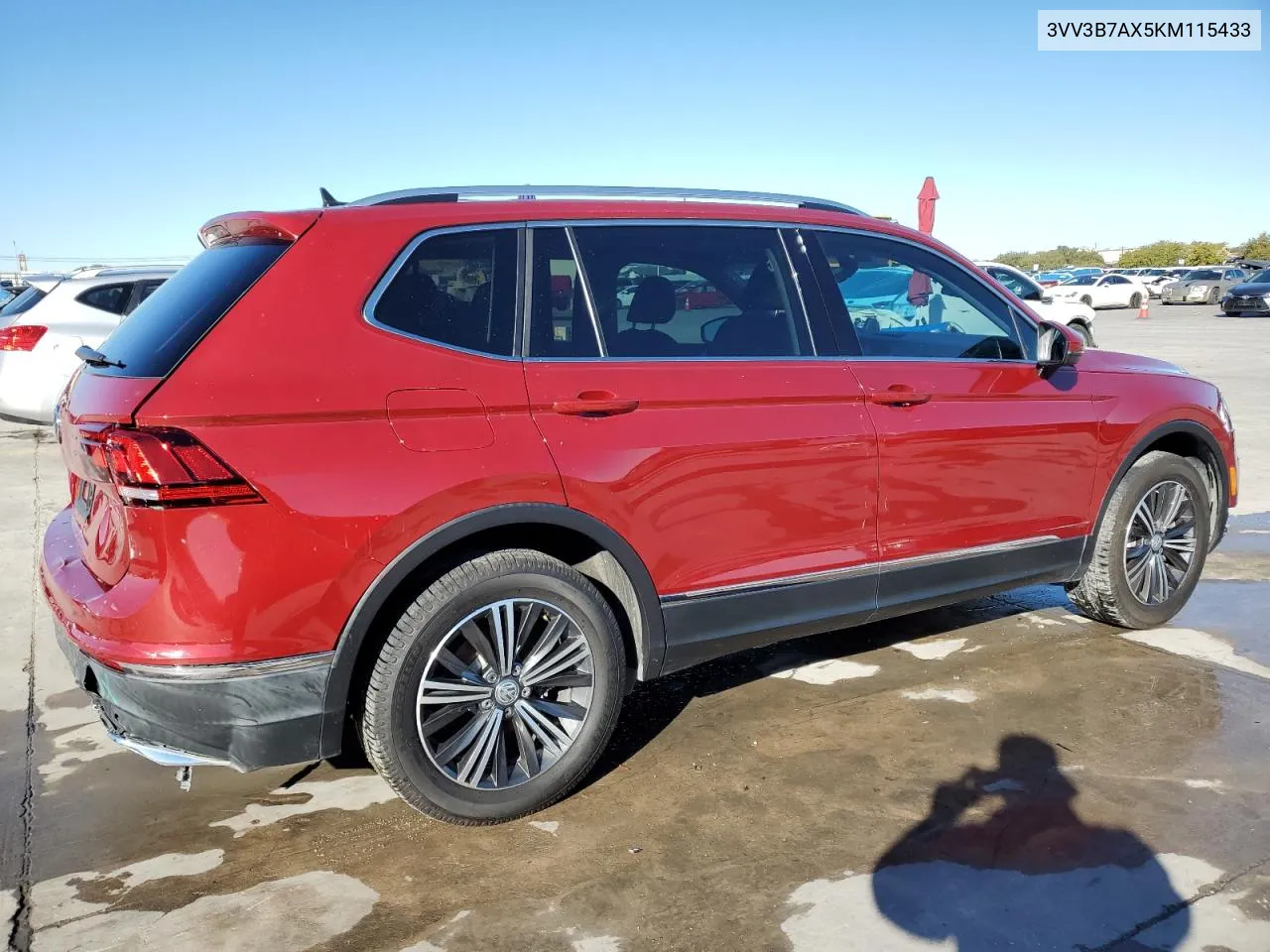 2019 Volkswagen Tiguan Se VIN: 3VV3B7AX5KM115433 Lot: 80754704