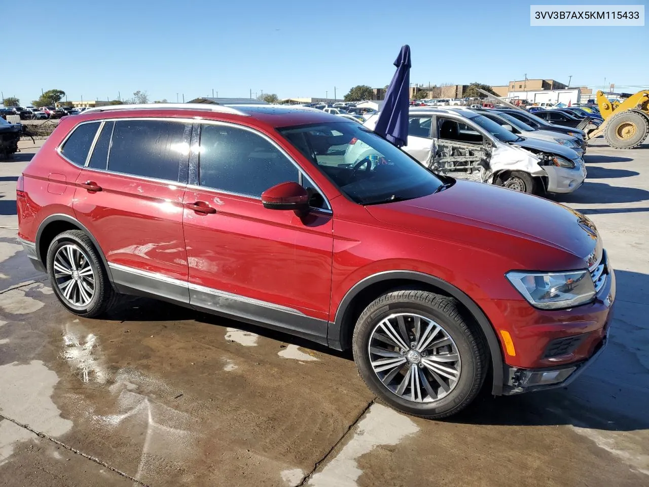 2019 Volkswagen Tiguan Se VIN: 3VV3B7AX5KM115433 Lot: 80754704