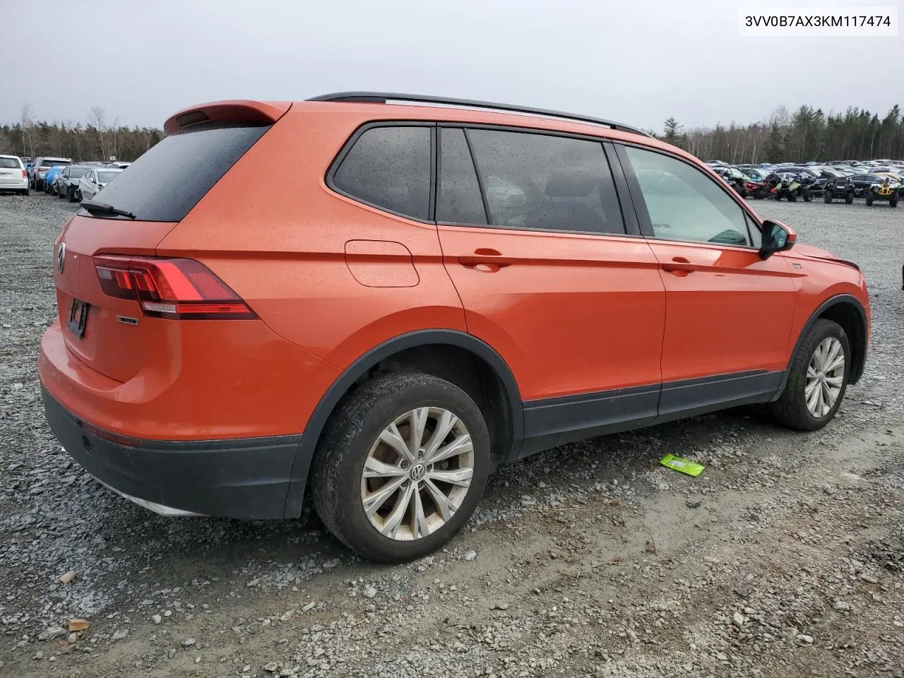 2019 Volkswagen Tiguan S VIN: 3VV0B7AX3KM117474 Lot: 80818594