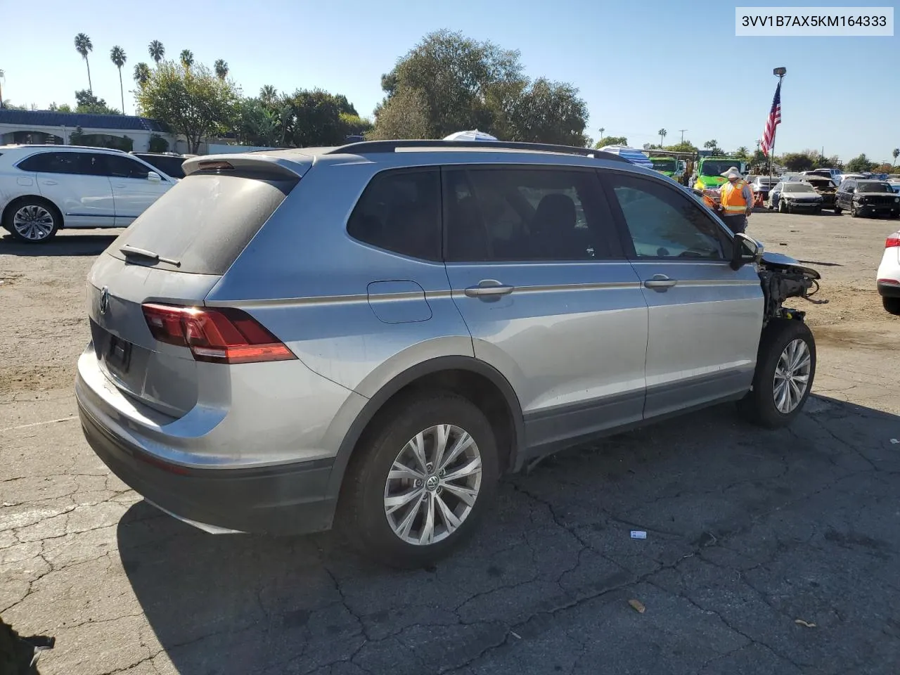 2019 Volkswagen Tiguan S VIN: 3VV1B7AX5KM164333 Lot: 80998744