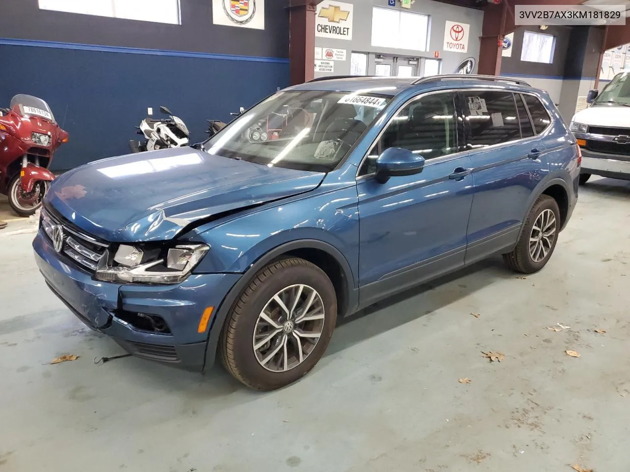 2019 Volkswagen Tiguan Se VIN: 3VV2B7AX3KM181829 Lot: 81664844