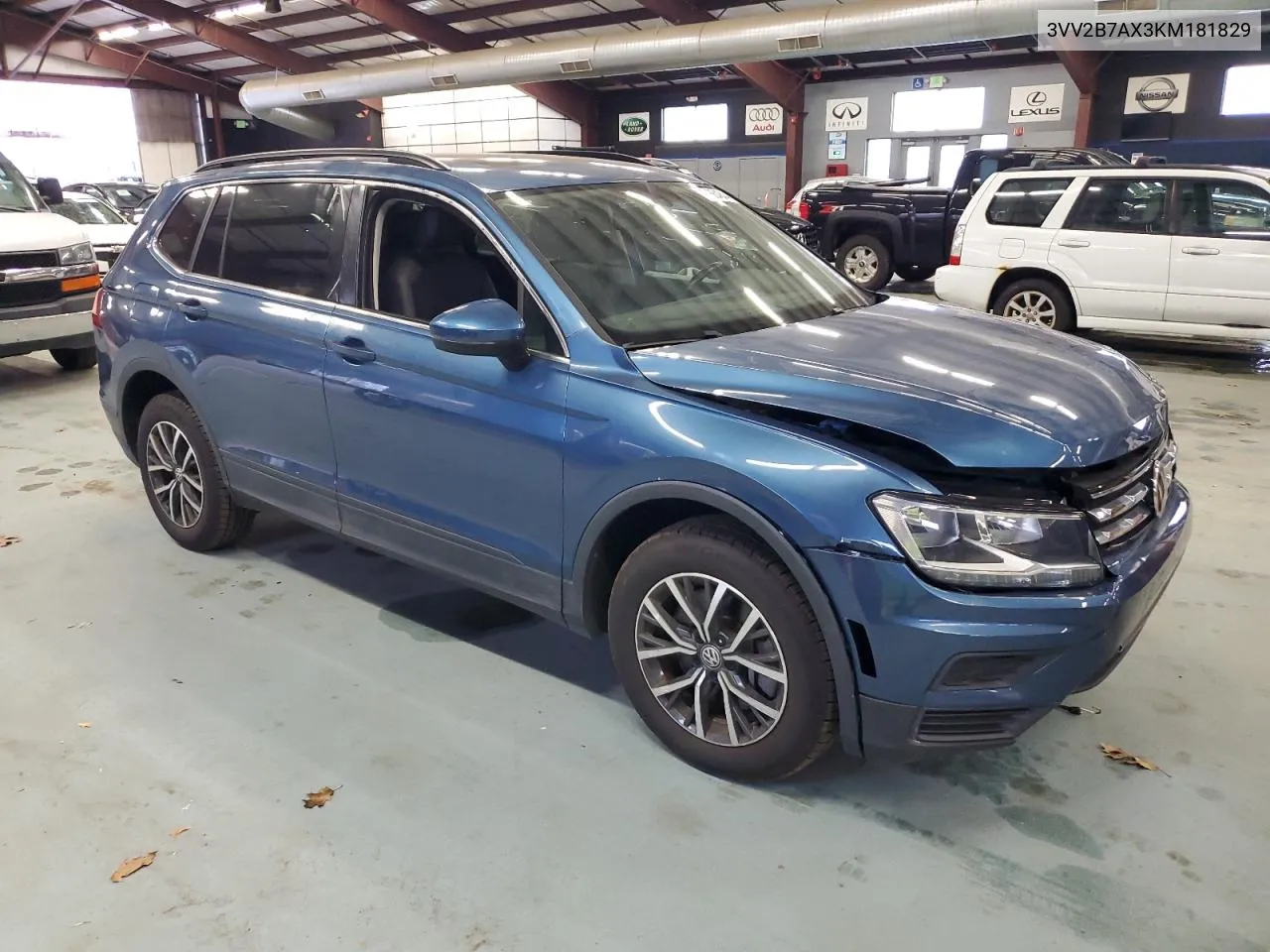 2019 Volkswagen Tiguan Se VIN: 3VV2B7AX3KM181829 Lot: 81664844