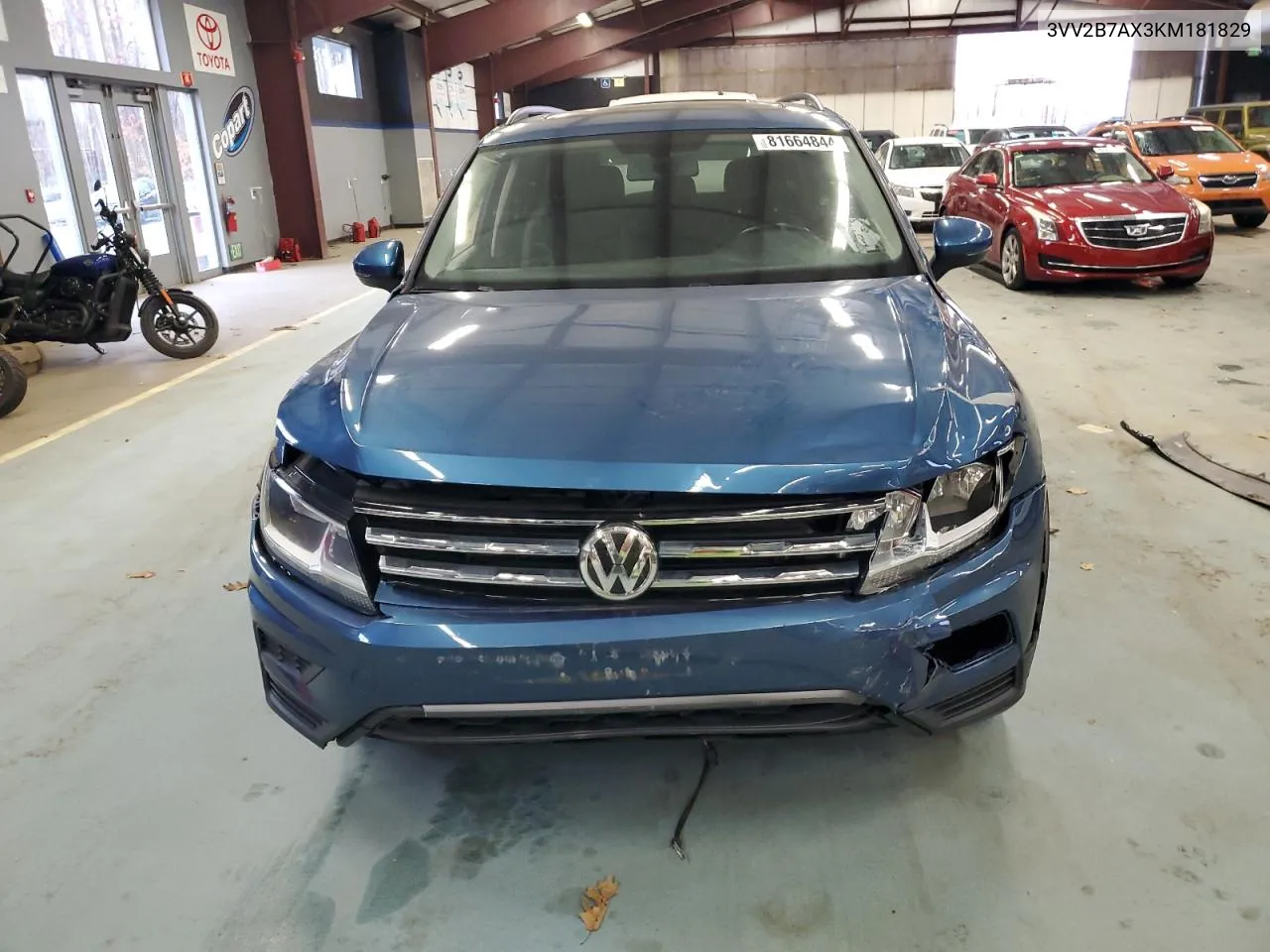 2019 Volkswagen Tiguan Se VIN: 3VV2B7AX3KM181829 Lot: 81664844