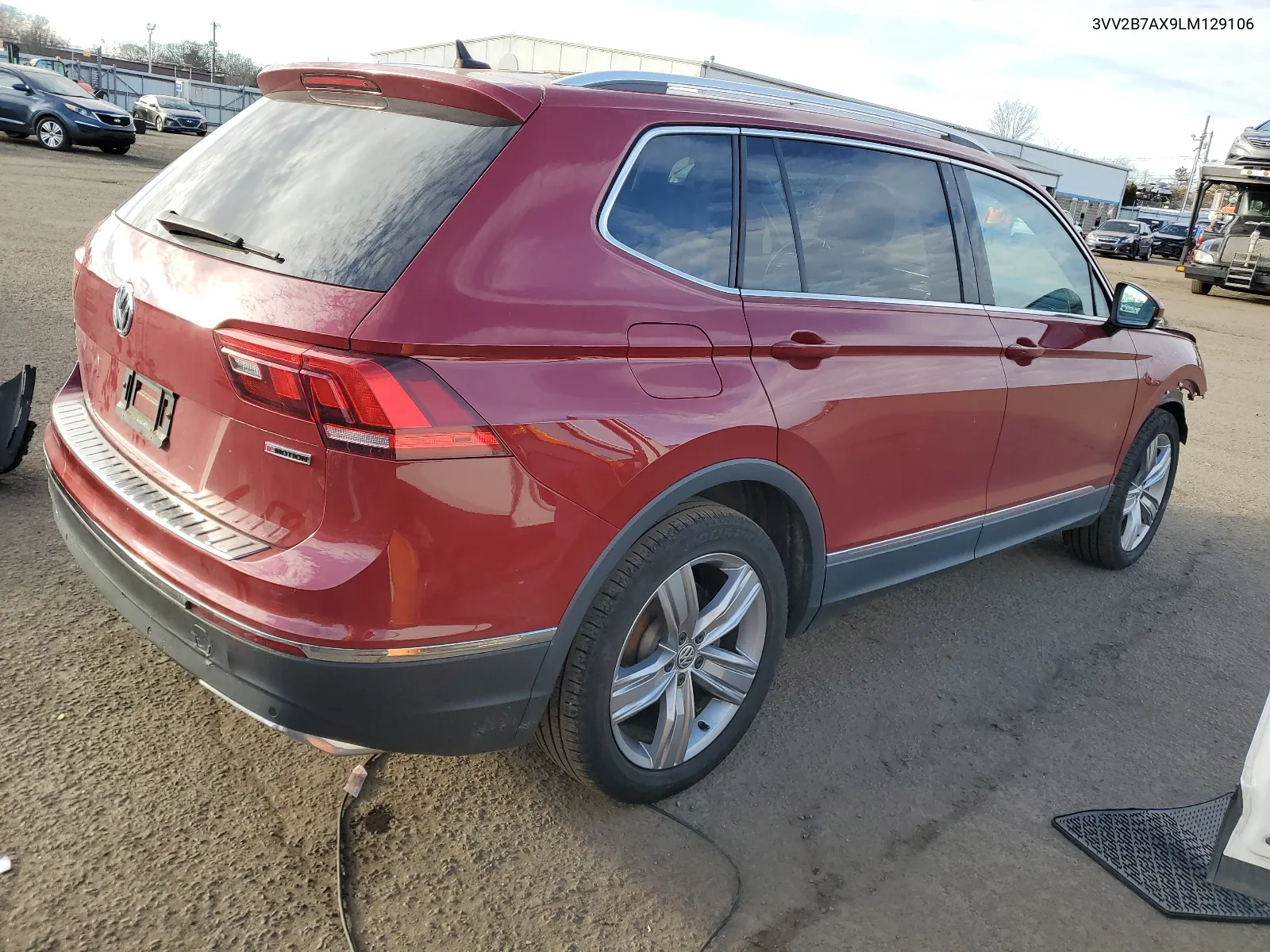 2020 Volkswagen Tiguan Se VIN: 3VV2B7AX9LM129106 Lot: 40886094