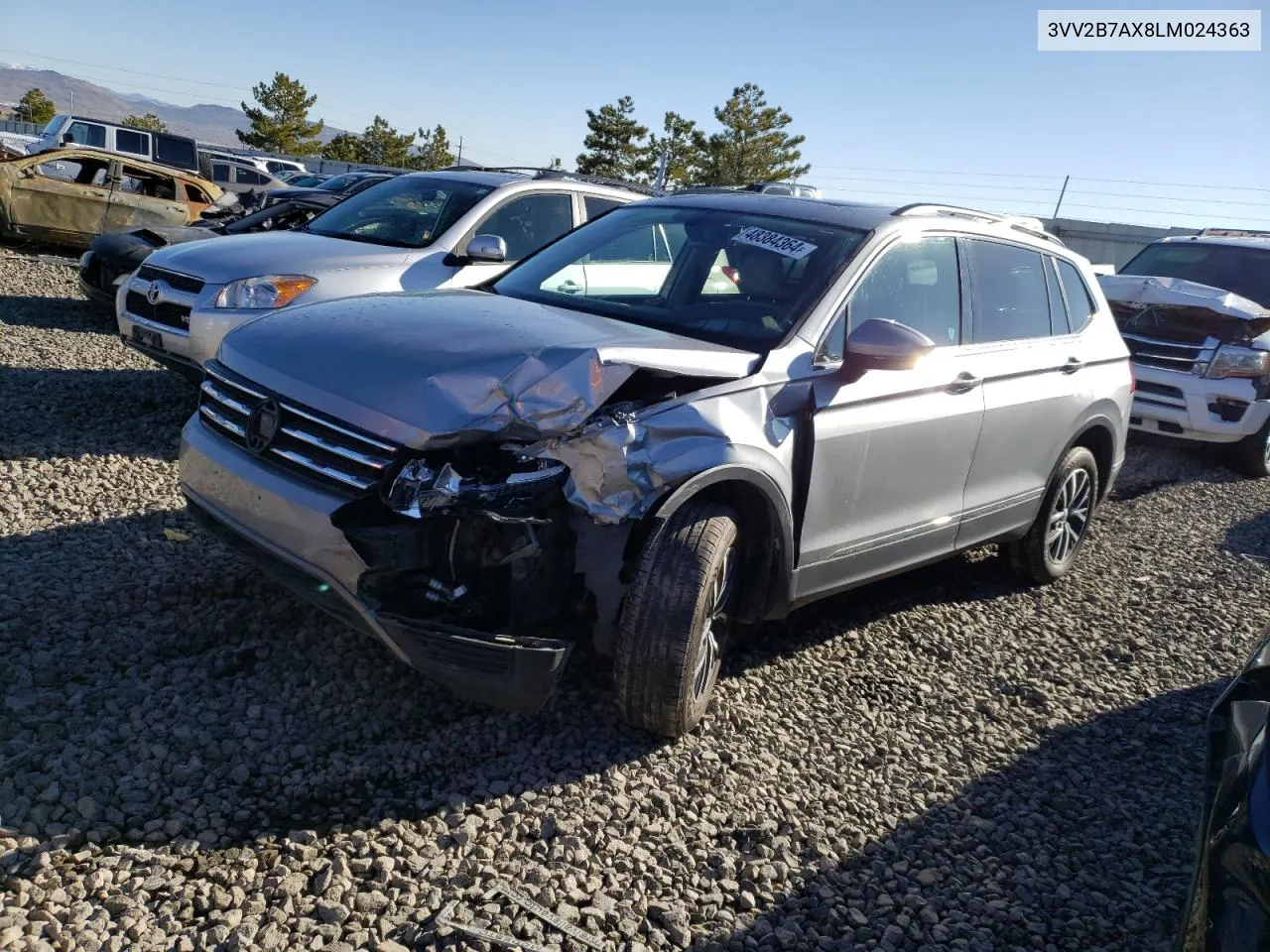 2020 Volkswagen Tiguan Se VIN: 3VV2B7AX8LM024363 Lot: 48384364