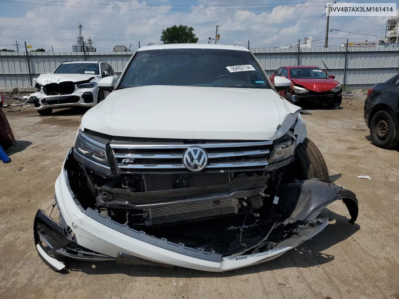 2020 Volkswagen Tiguan Sel Premium R-Line VIN: 3VV4B7AX3LM161414 Lot: 59403134