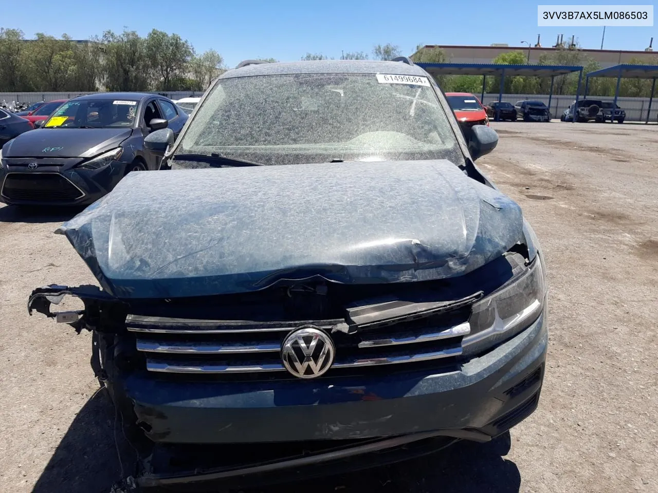 2020 Volkswagen Tiguan Se VIN: 3VV3B7AX5LM086503 Lot: 61499684