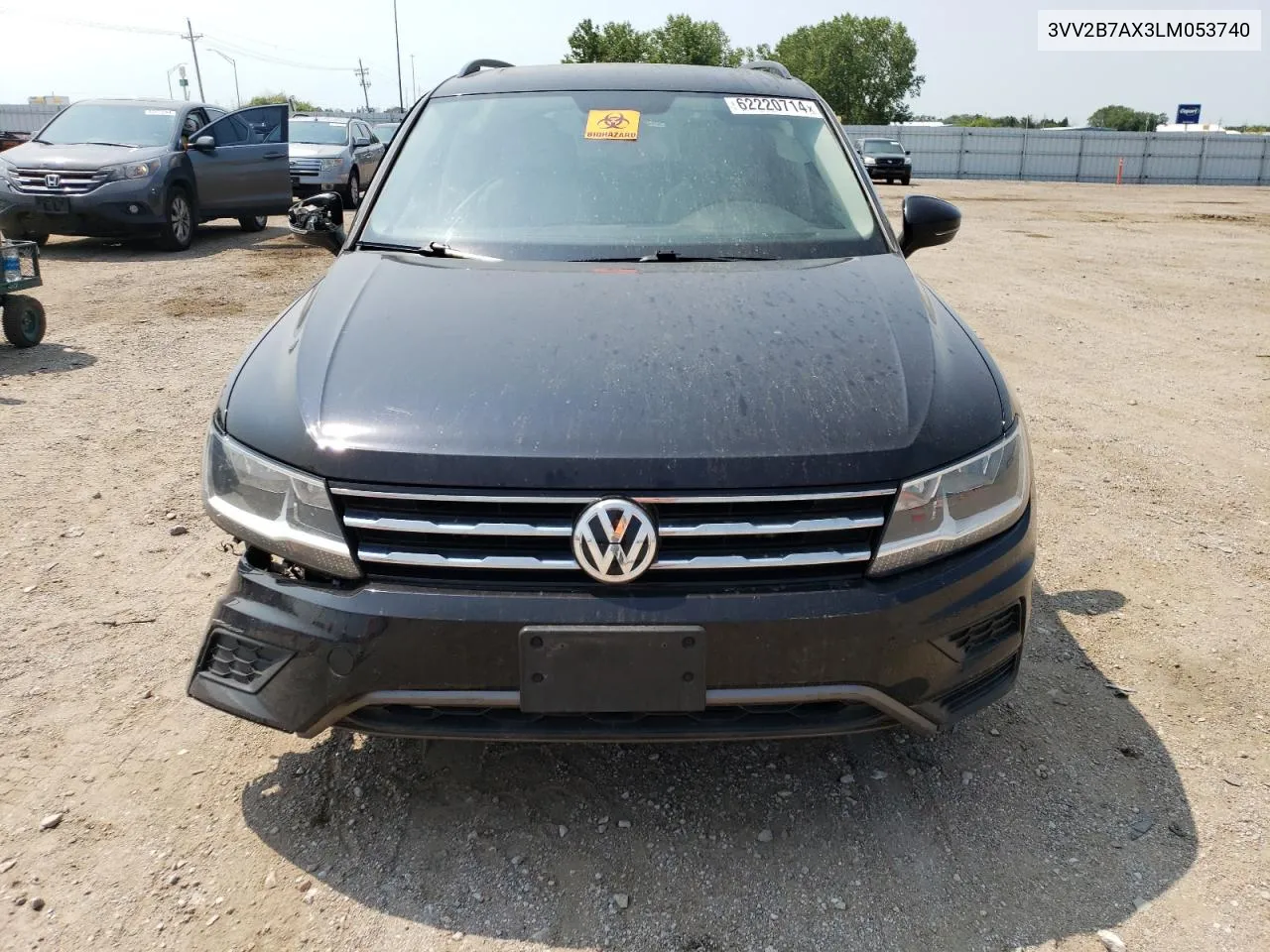 2020 Volkswagen Tiguan Se VIN: 3VV2B7AX3LM053740 Lot: 62220714