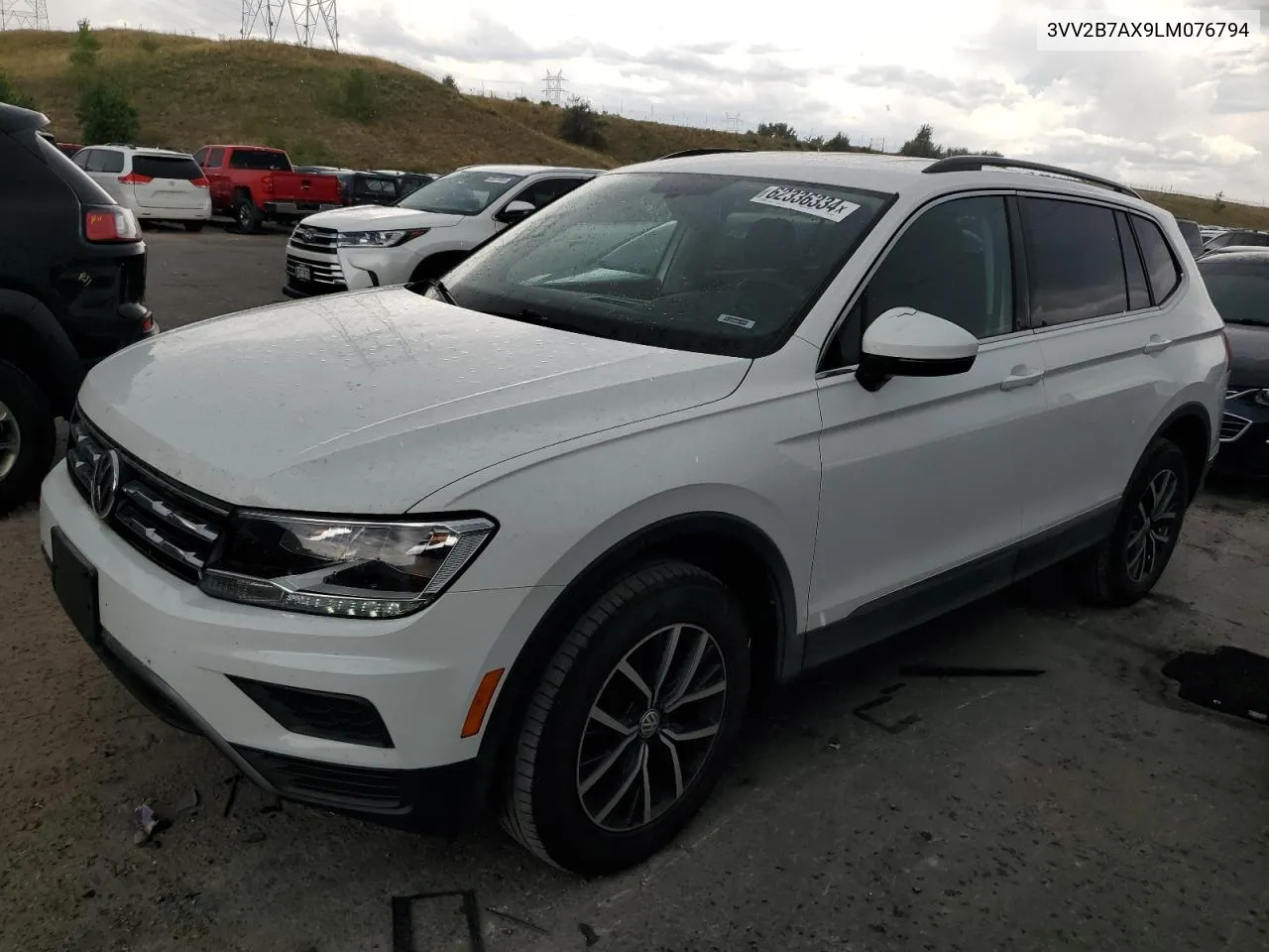 2020 Volkswagen Tiguan Se VIN: 3VV2B7AX9LM076794 Lot: 62336334