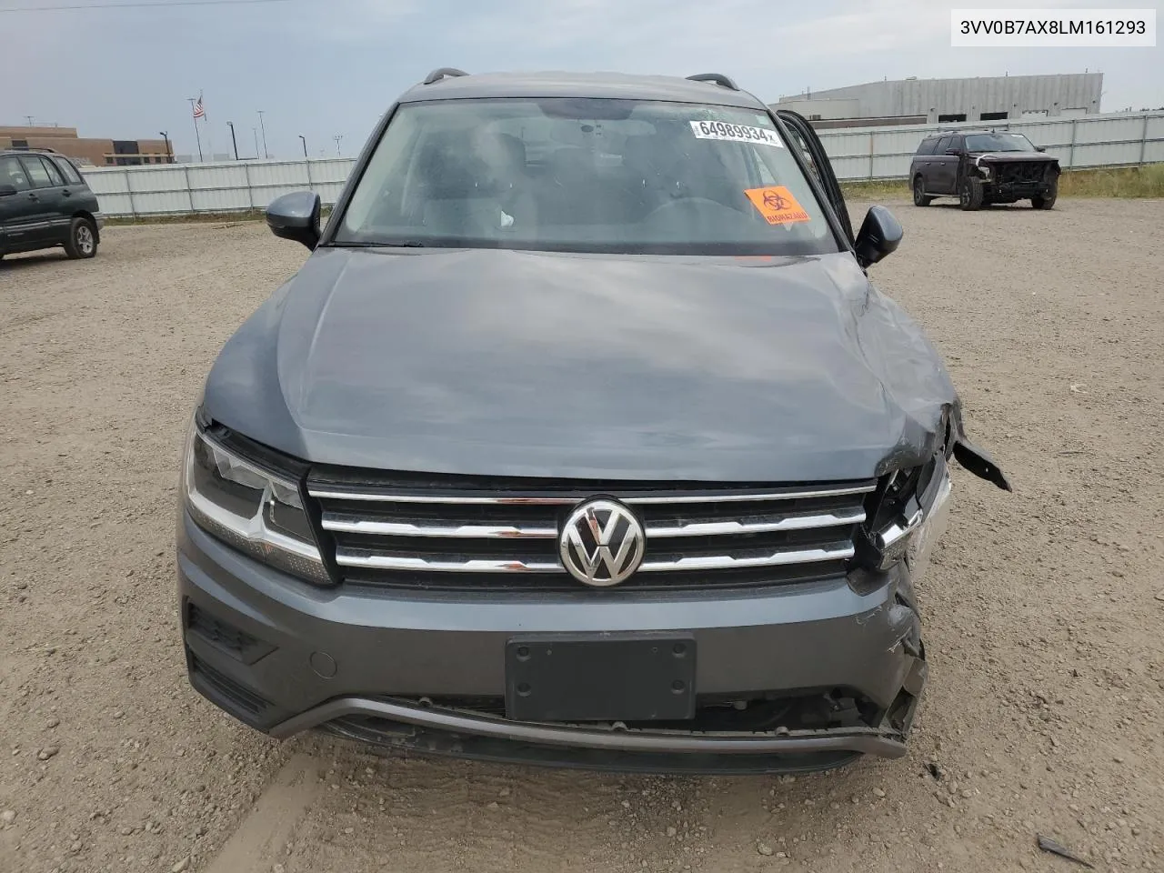 2020 Volkswagen Tiguan S VIN: 3VV0B7AX8LM161293 Lot: 64989934