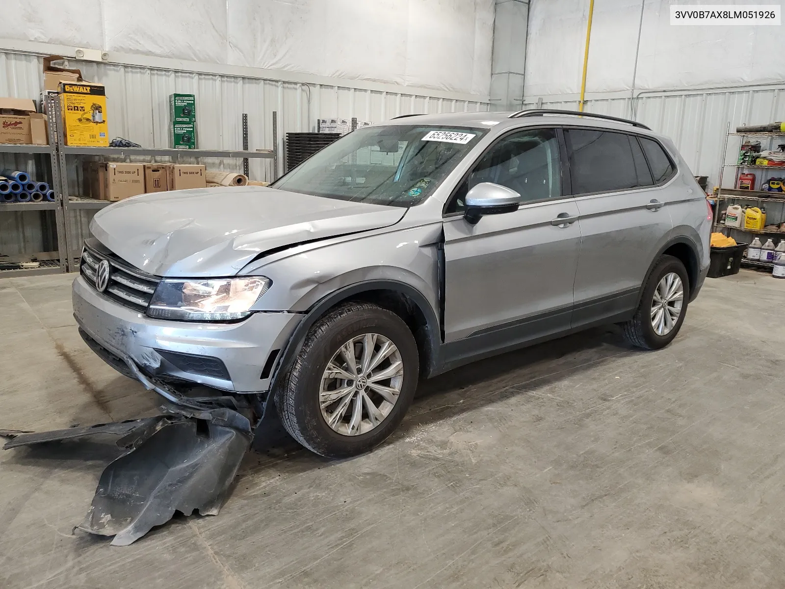 2020 Volkswagen Tiguan S VIN: 3VV0B7AX8LM051926 Lot: 65256224