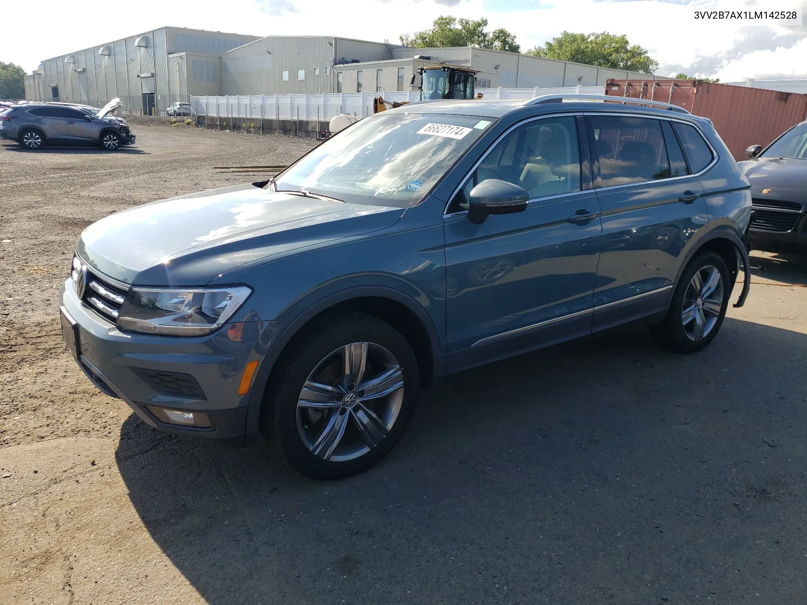 2020 Volkswagen Tiguan Se VIN: 3VV2B7AX1LM142528 Lot: 66627174