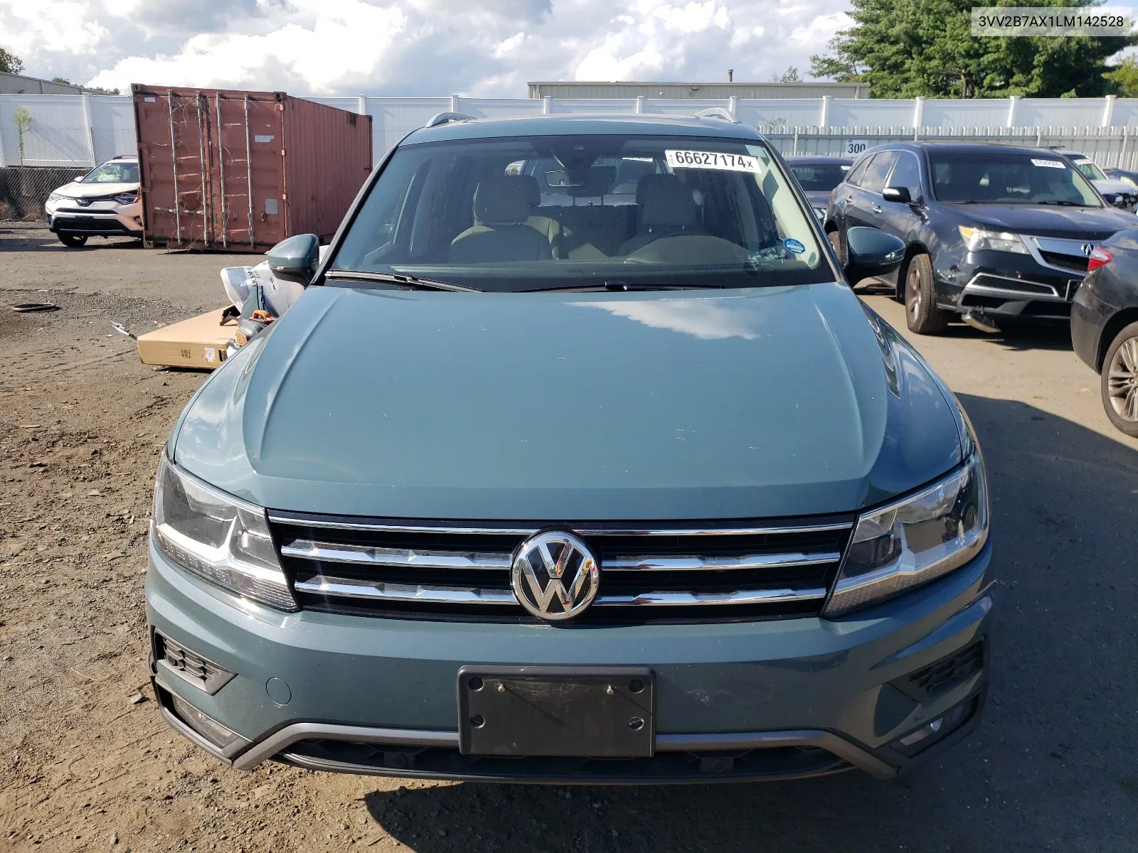 2020 Volkswagen Tiguan Se VIN: 3VV2B7AX1LM142528 Lot: 66627174