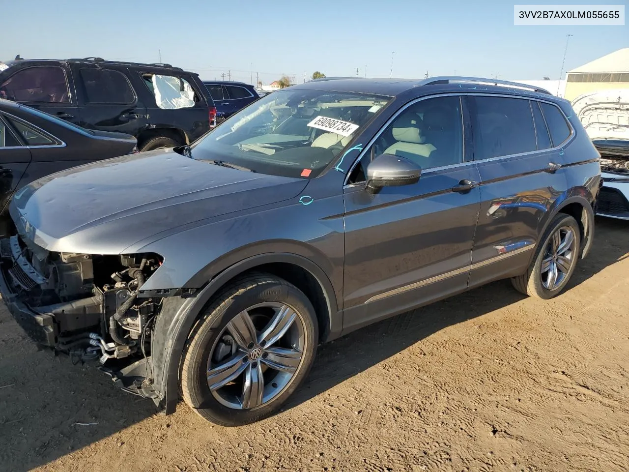 3VV2B7AX0LM055655 2020 Volkswagen Tiguan Se