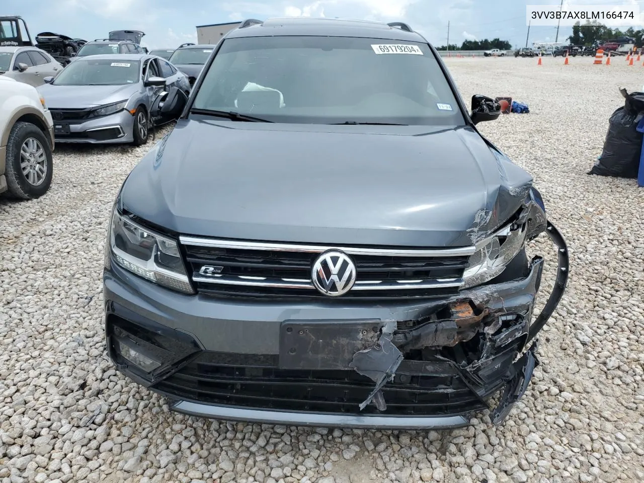 2020 Volkswagen Tiguan Se VIN: 3VV3B7AX8LM166474 Lot: 69179204