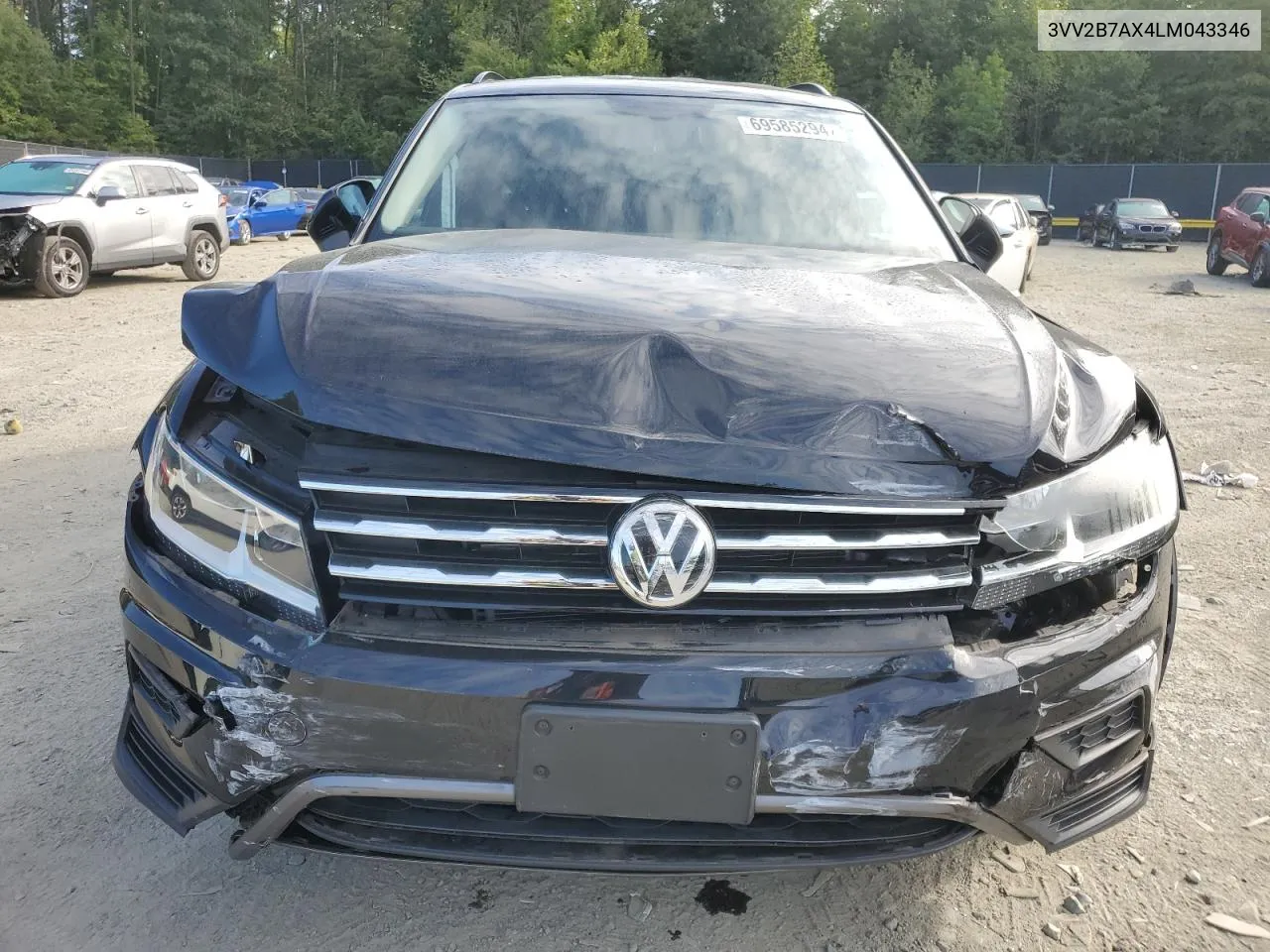 2020 Volkswagen Tiguan Se VIN: 3VV2B7AX4LM043346 Lot: 69585294