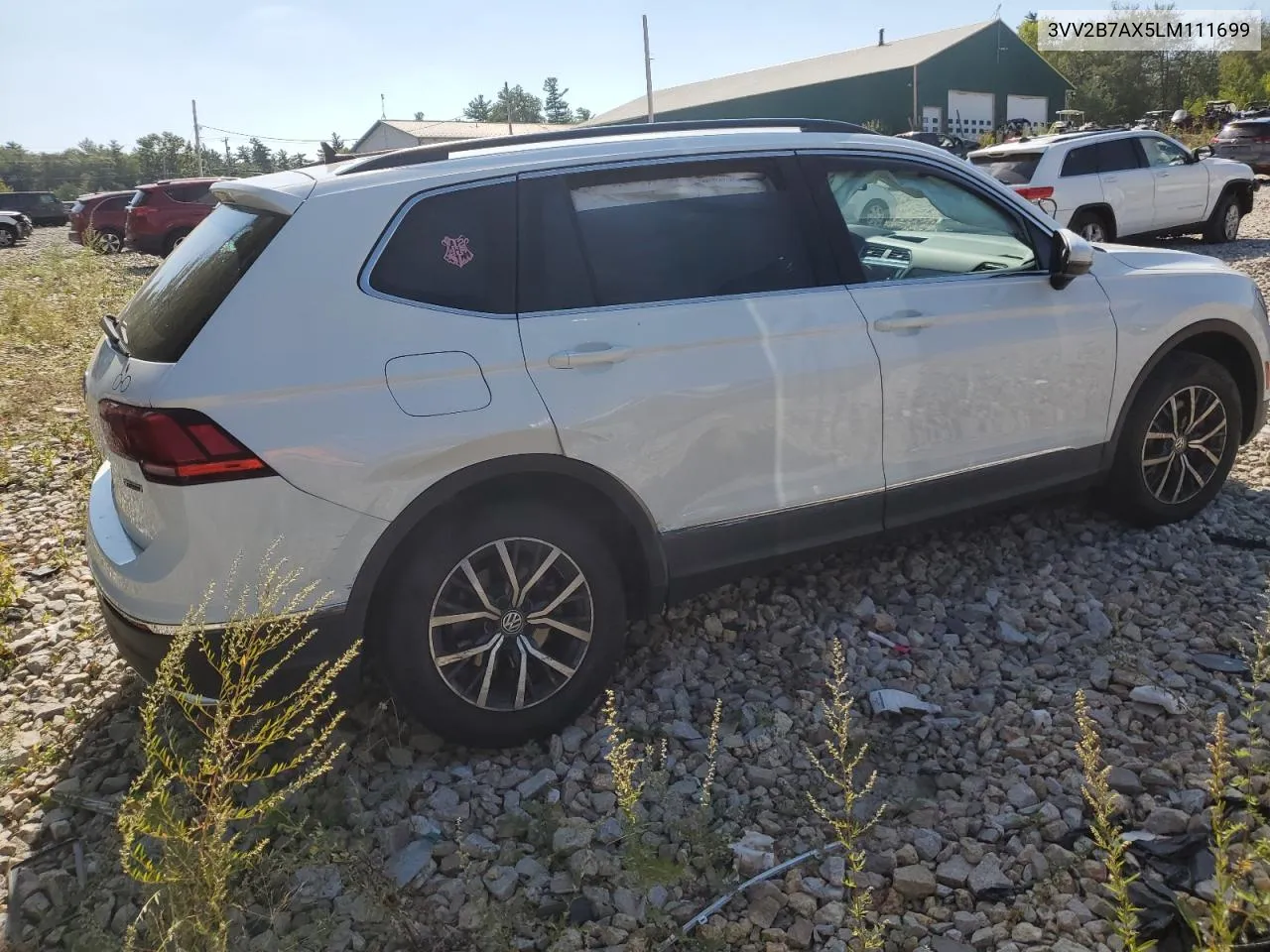 2020 Volkswagen Tiguan Se VIN: 3VV2B7AX5LM111699 Lot: 70121394