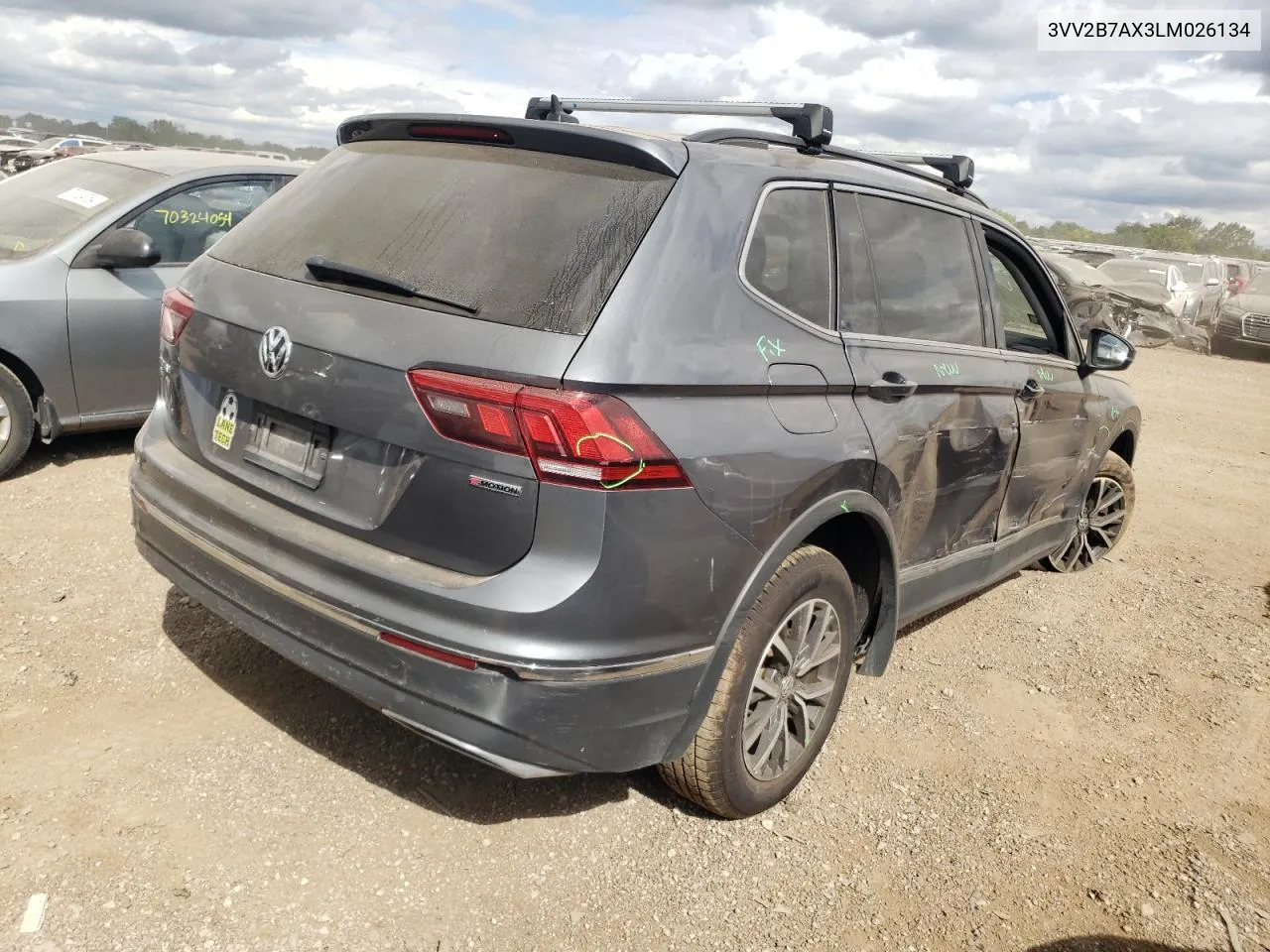 3VV2B7AX3LM026134 2020 Volkswagen Tiguan Se