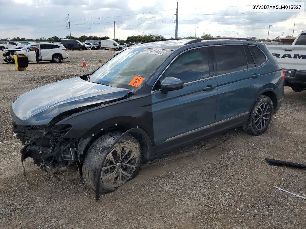 2020 Volkswagen Tiguan Se VIN: 3VV3B7AX5LM015527 Lot: 70516244