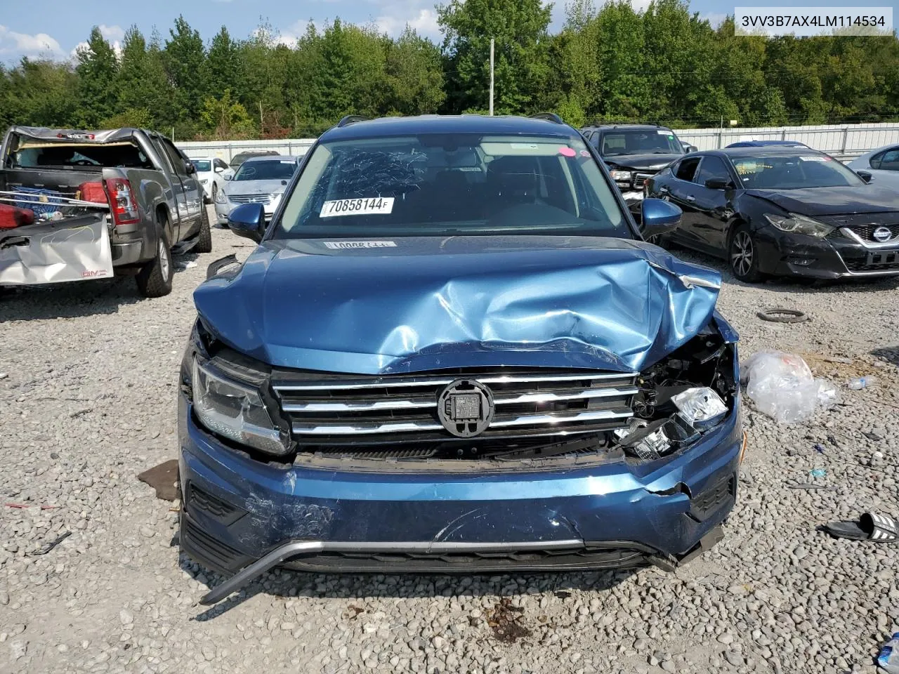 3VV3B7AX4LM114534 2020 Volkswagen Tiguan Se