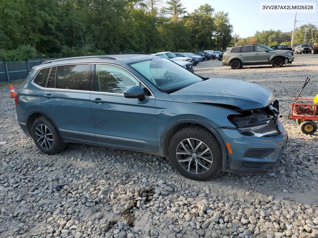 2020 Volkswagen Tiguan Se VIN: 3VV2B7AX2LM026528 Lot: 71107194