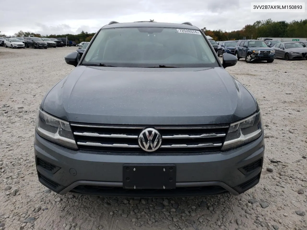 2020 Volkswagen Tiguan Se VIN: 3VV2B7AX9LM150893 Lot: 72539374