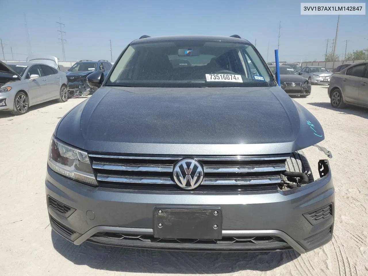 2020 Volkswagen Tiguan S VIN: 3VV1B7AX1LM142847 Lot: 73516074