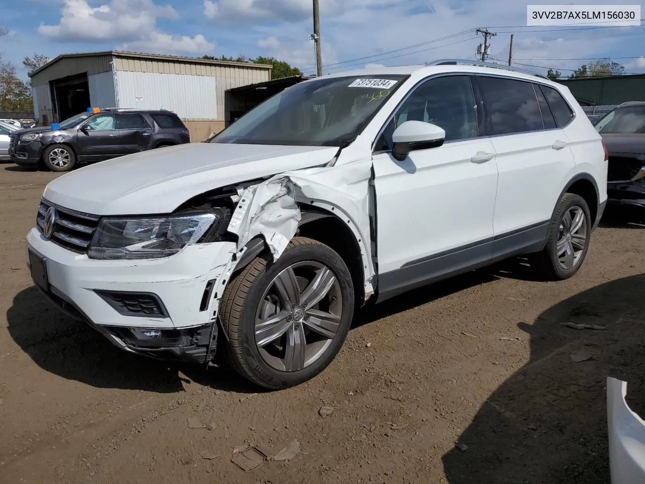 2020 Volkswagen Tiguan Se VIN: 3VV2B7AX5LM156030 Lot: 73751034