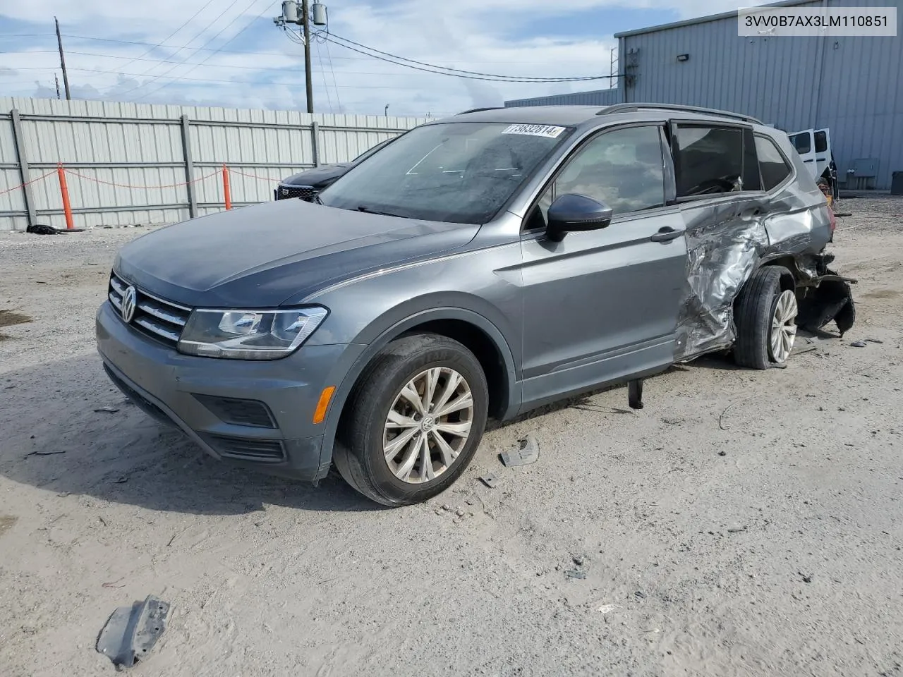 2020 Volkswagen Tiguan S VIN: 3VV0B7AX3LM110851 Lot: 73832814