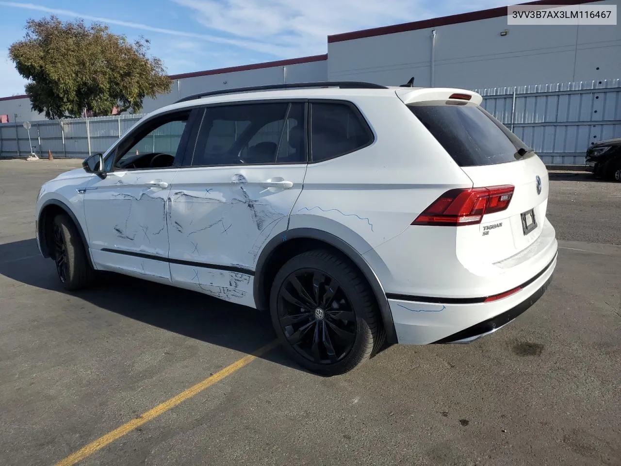 2020 Volkswagen Tiguan Se VIN: 3VV3B7AX3LM116467 Lot: 73911474