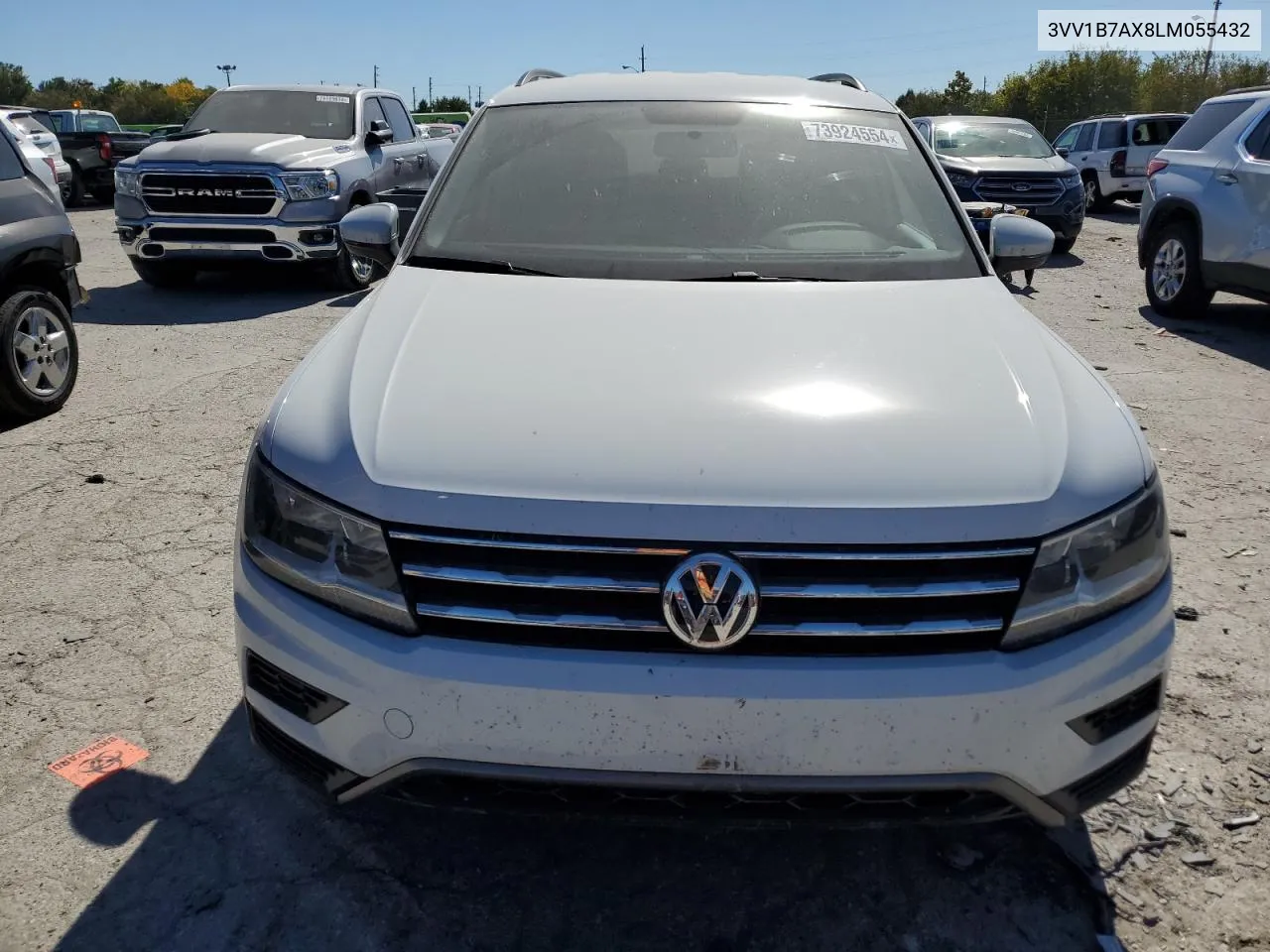 2020 Volkswagen Tiguan S VIN: 3VV1B7AX8LM055432 Lot: 73924554