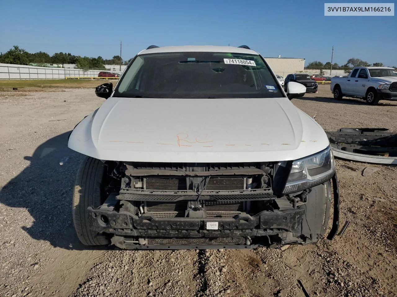 2020 Volkswagen Tiguan S VIN: 3VV1B7AX9LM166216 Lot: 74118054