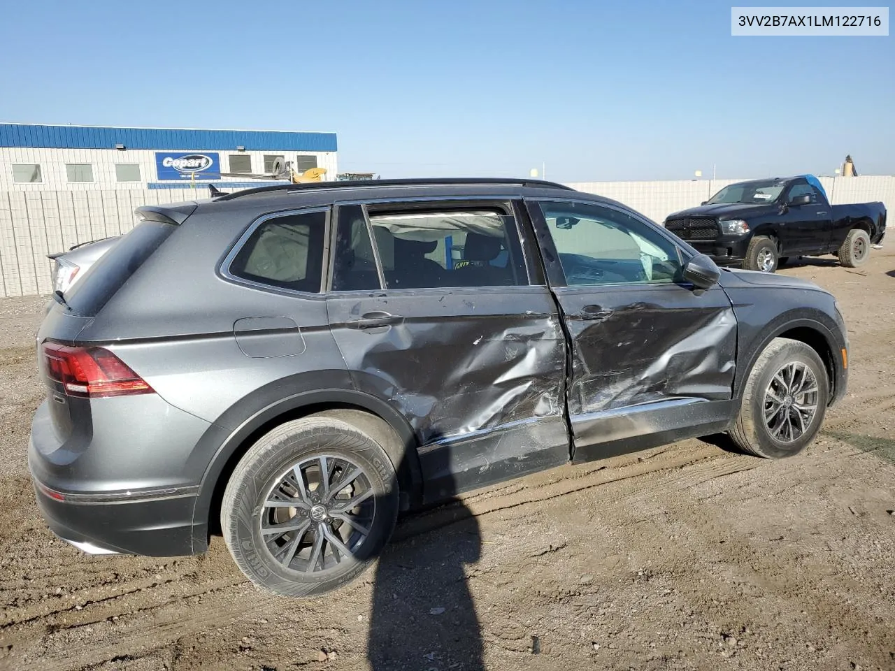 2020 Volkswagen Tiguan Se VIN: 3VV2B7AX1LM122716 Lot: 74521934