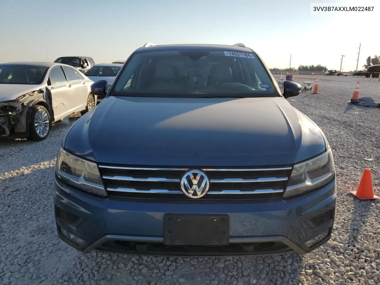 2020 Volkswagen Tiguan Se VIN: 3VV3B7AXXLM022487 Lot: 74631184