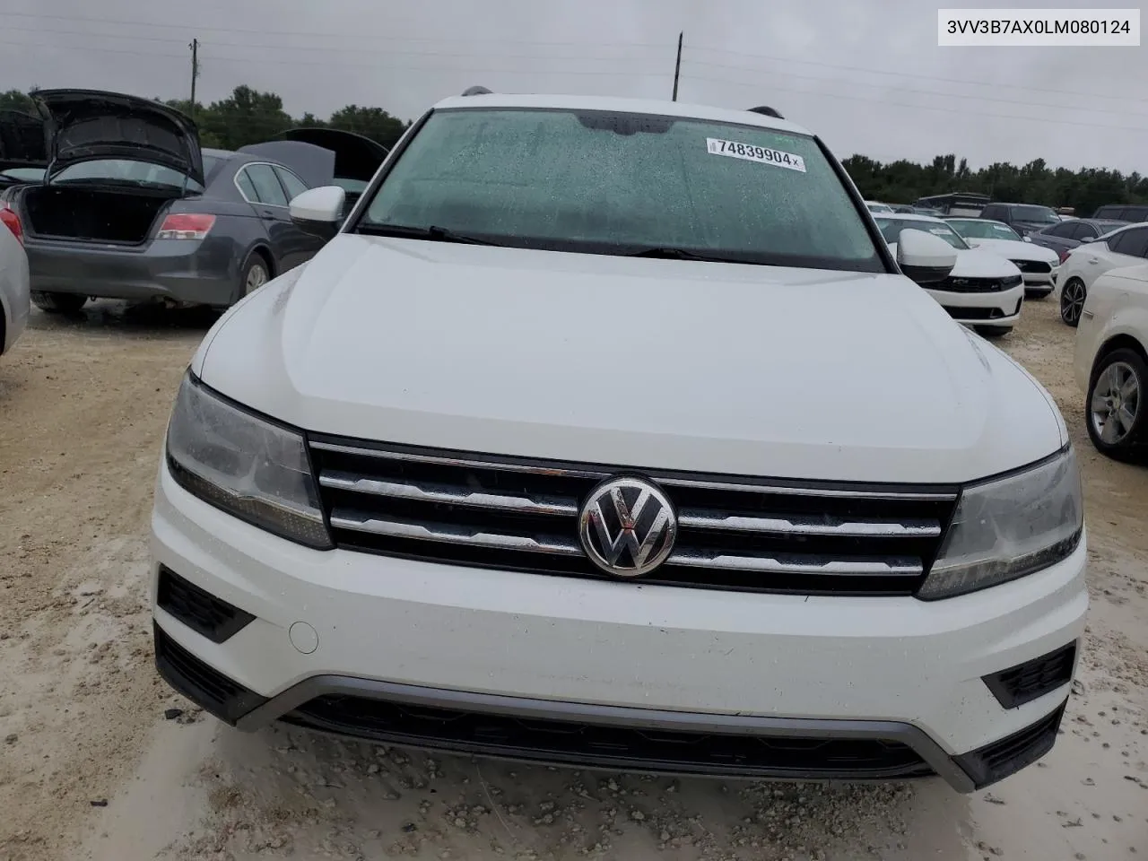 2020 Volkswagen Tiguan Se VIN: 3VV3B7AX0LM080124 Lot: 74839904