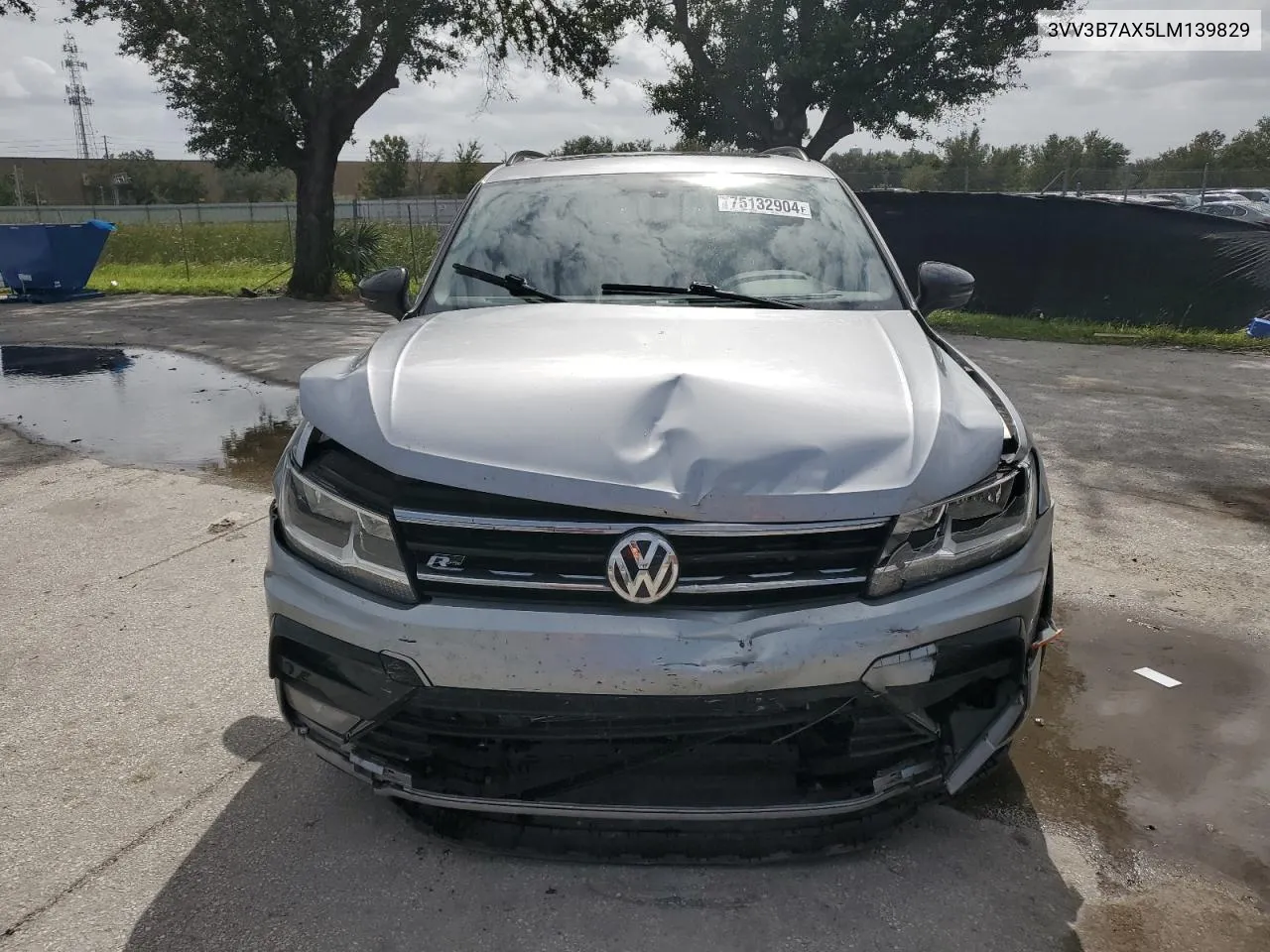 2020 Volkswagen Tiguan Se VIN: 3VV3B7AX5LM139829 Lot: 75132904