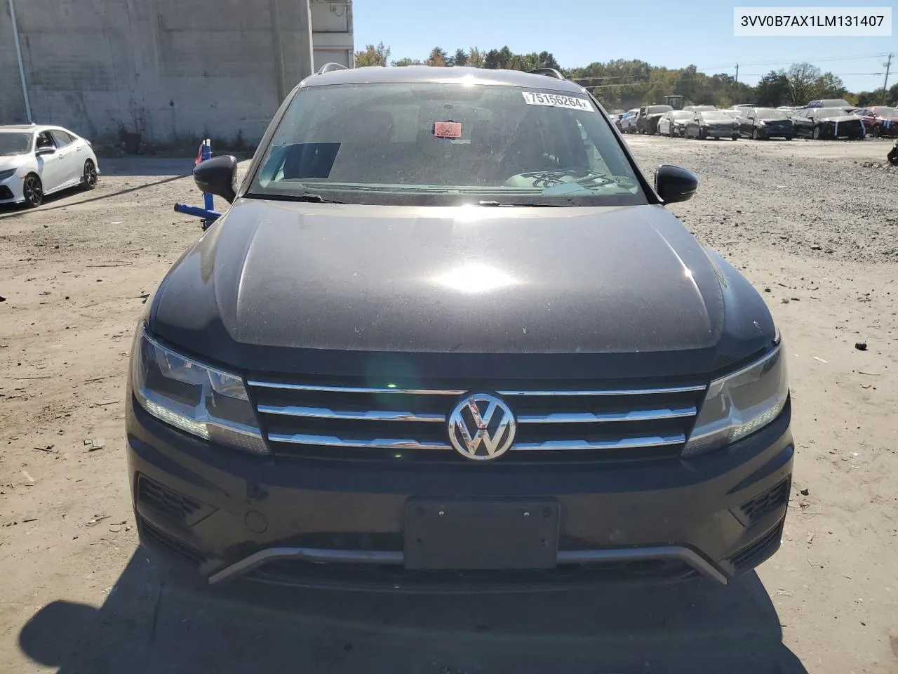 3VV0B7AX1LM131407 2020 Volkswagen Tiguan S