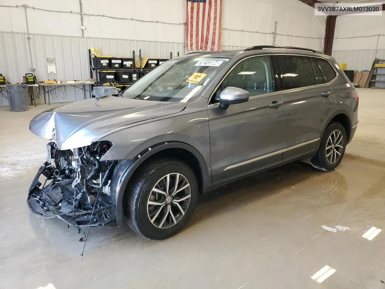 2020 Volkswagen Tiguan Se VIN: 3VV3B7AX8LM013030 Lot: 75213304