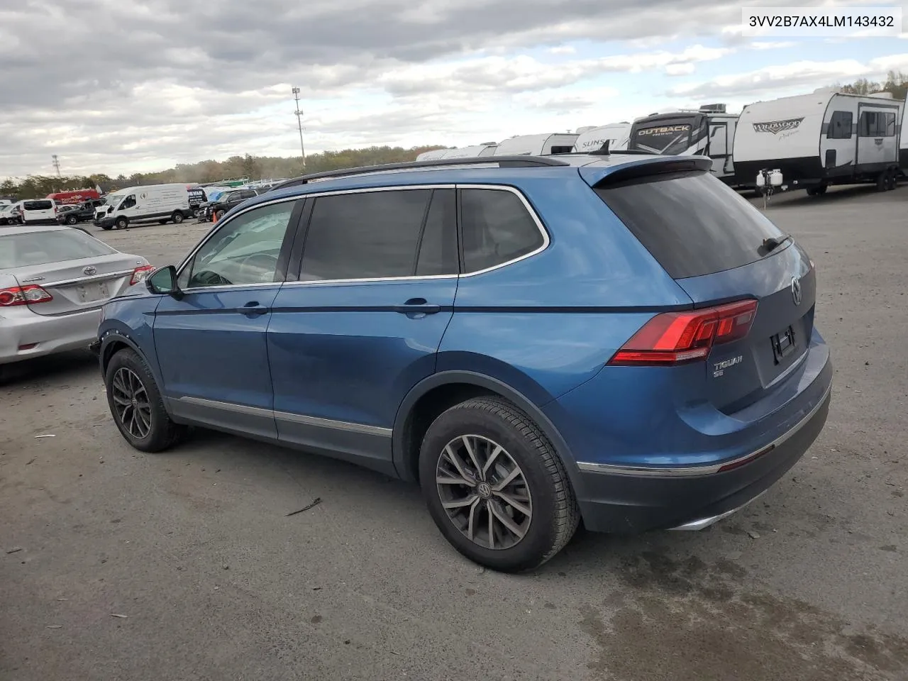 2020 Volkswagen Tiguan Se VIN: 3VV2B7AX4LM143432 Lot: 75295014