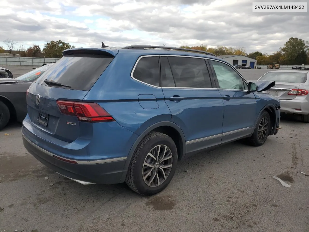 2020 Volkswagen Tiguan Se VIN: 3VV2B7AX4LM143432 Lot: 75295014