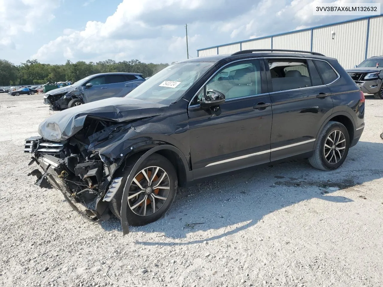 2020 Volkswagen Tiguan Se VIN: 3VV3B7AX6LM132632 Lot: 75403724