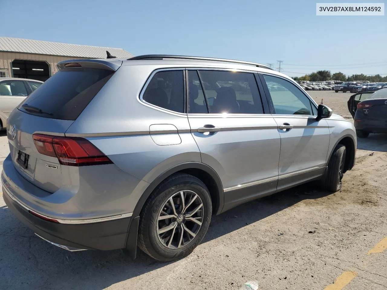 2020 Volkswagen Tiguan Se VIN: 3VV2B7AX8LM124592 Lot: 75557934